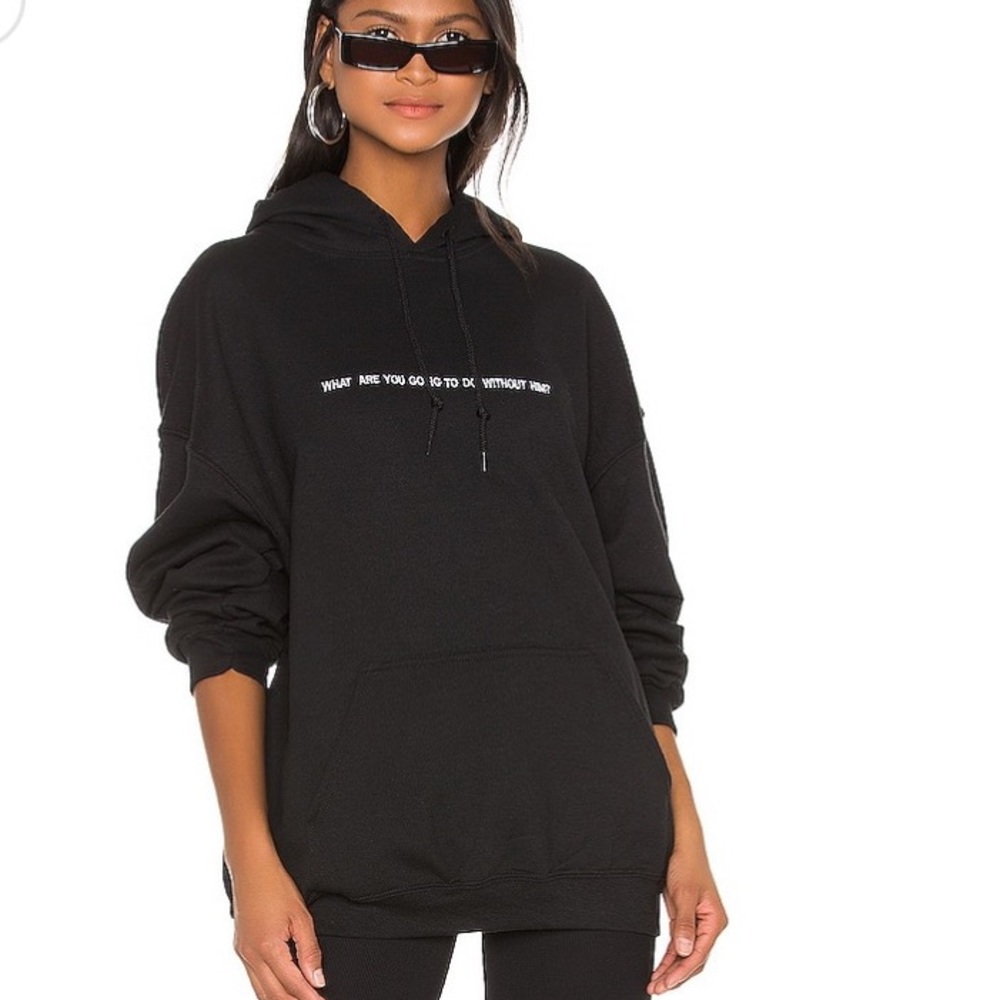 Oversized Boys Lie Hoodie, Pop Art Graphic On Back